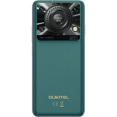Telefon Oukitel C60, 4G, Octa-Core, 6.88' HD+ 90Hz, 16GB RAM / 128GB, 10000mAh, NFC, Android 15, Green [9]