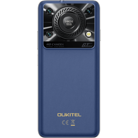Telefon Oukitel C60 Pro, 4G, Octa-Core, 6.88' HD+ 90Hz, 24GB RAM / 256GB, 8D Sound, 10000mAh, NFC, Android 15, Blue [8]