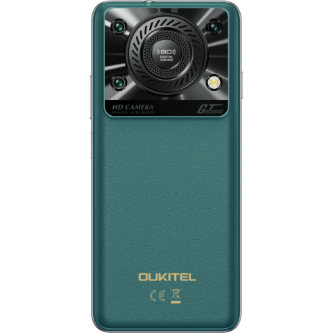 Telefon Oukitel C60 Pro, 4G, Octa-Core, 6.88' HD+ 90Hz, 24GB RAM / 256GB, 8D Sound, 10000mAh, NFC, Android 15, Green [9]