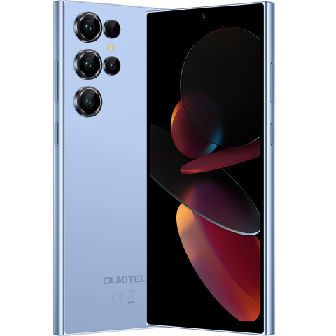 Oukitel Products - Oukitel C61, 4G, Octa-Core, 6.88' HD+ 90Hz, 16GB RAM 128GB, NFC, 5150mAh, Android 15, Blue