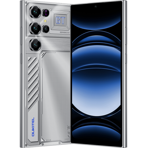 Oukitel Products - Oukitel C61 GT, 4G, Octa-Core, 6.88" IPS 90Hz, 16GB RAM / 128GB, 5150mAh, NFC, Android 15, Silver