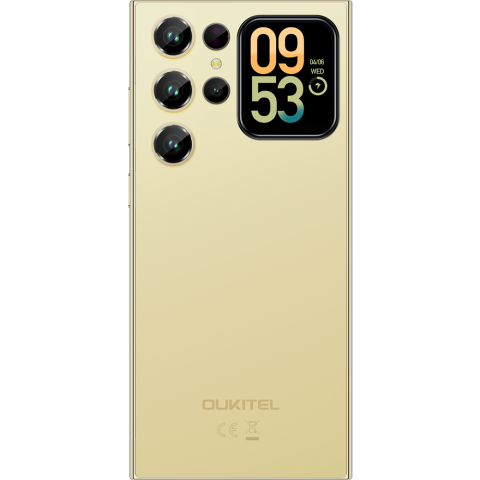 Telefon Oukitel C62, 4G, Octa-Core, Dual Display 6.88' HD+ 90Hz, 20GB RAM/128GB, 5150mAh, Android 15, Gold [9]