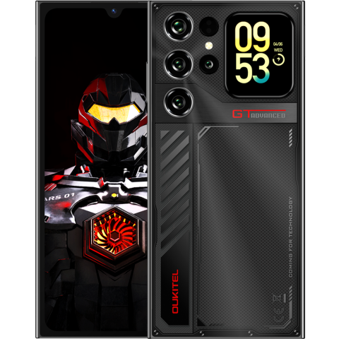 Telefon Oukitel C62 GT, 4G, Dual SIM, 6.88" 90Hz + 1.81-inch, Octa-Core, 128GB, 5150mAh, Android 16, Black [1]
