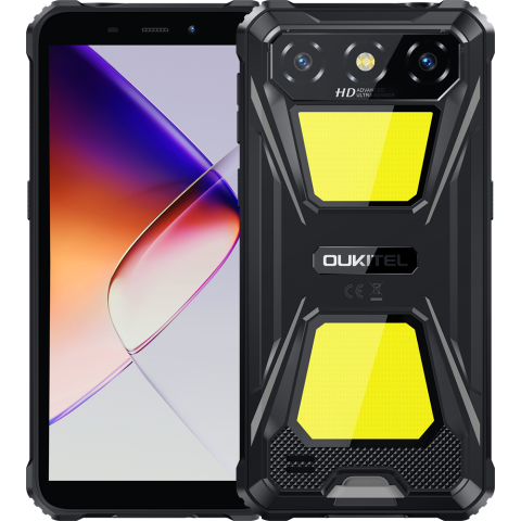 Telefoane & Tablete Oukitel - Telefon Oukitel G5, 4G, Octa-Core, IPS 6.0" HD+, 16GB RAM/64GB, Lanterna SOS, 6300mAh, IP69/IP69K, Android 14, Black