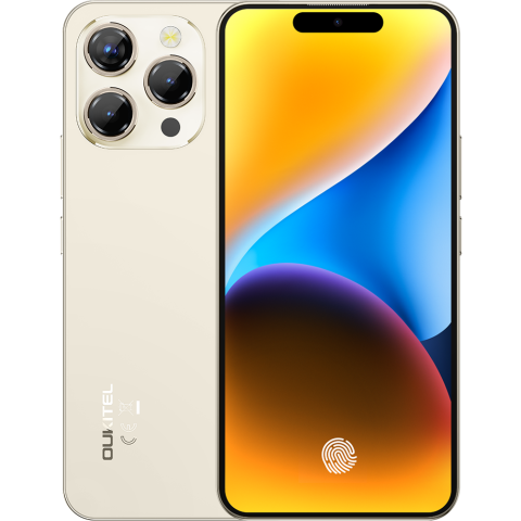 Oukitel Products - Smartphone Oukitel P1 4G 6.7" AMOLED 120Hz 8GB RAM 256GB NFC Android 15 Gold