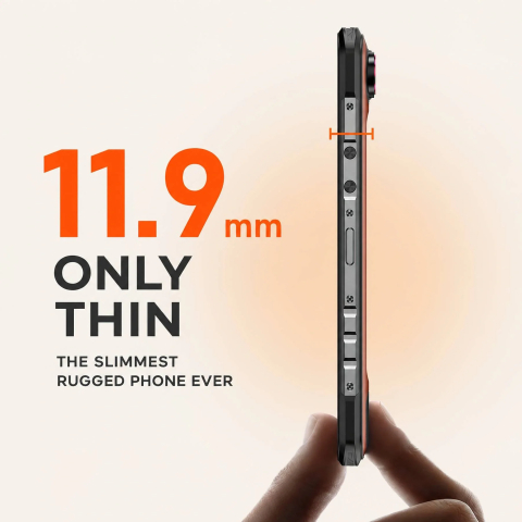 Telefon Oukitel WP68 Air, 5G, Dual SIM,6.88" HD+ 120Hz, MTK Dimensity 7025, 12GB RAM, 512GB, NFC, Camera 64MP, Android 16, Orange [8]