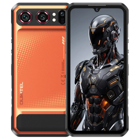 Produse Oukitel - Telefon Oukitel WP68 Air, 5G, Dual SIM,6.88" HD+ 120Hz, MTK Dimensity 7025, 12GB RAM, 512GB, NFC, Camera 64MP, Android 16, Orange