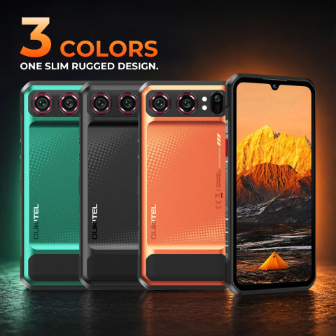 Telefon Oukitel WP68 Air, 5G, Dual SIM,6.88" HD+ 120Hz, MTK Dimensity 7025, 12GB RAM, 512GB, NFC, Camera 64MP, Android 16, Orange [1]