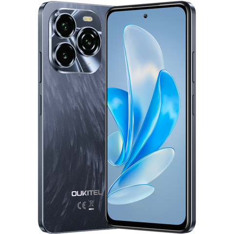 Telefoane & Tablete Oukitel - Telefon Oukitel C65, Dual SIM, 4G, Octa-Core, 6.7-inch HD+ 90Hz, 16GB RAM / 128GB, 5150mAh, NFC, Android 15, Dark Blue