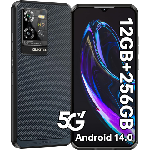 Telefoane & Tablete Oukitel - Telefon Oukitel WP50 5G Octa-Core 6.6" IPS 256GB NFC IP68/IP69K Android 14 Blue