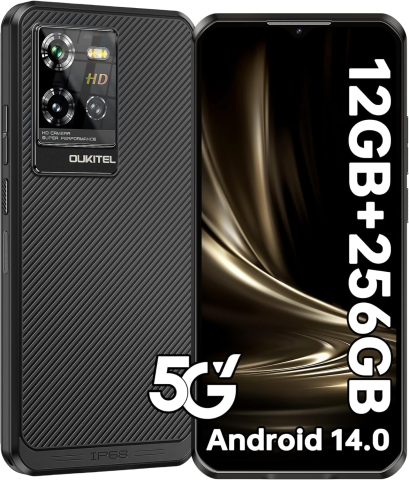 Mobile Phones Oukitel - Mobile phone Oukitel WP50 5G Dual SIM 256GB NFC Android 14 Black