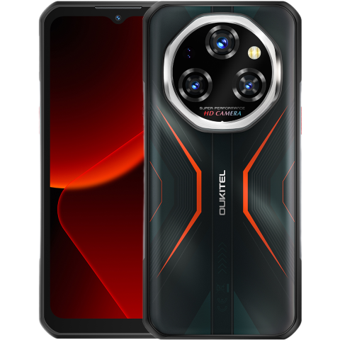 Telefon Oukitel WP55 Pro, 5G, Dual SIM, 6.6" 120Hz, MTK Dimensity 7025, 16GB RAM, 512GB, NFC, Camera 108MP Night Vision, 11000mAh, Android 15, Orange [2]