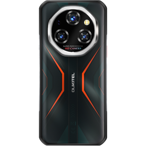 Telefon Oukitel WP55 Pro, 5G, Dual SIM, 6.6" 120Hz, MTK Dimensity 7025, 16GB RAM, 512GB, NFC, Camera 108MP Night Vision, 11000mAh, Android 15, Orange [4]