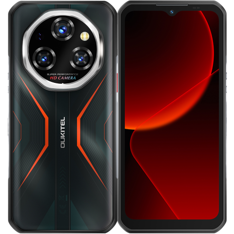 Telefon Oukitel WP55 Pro, 5G, Dual SIM, 6.6" 120Hz, MTK Dimensity 7025, 16GB RAM, 512GB, NFC, Camera 108MP Night Vision, 11000mAh, Android 15, Orange [3]