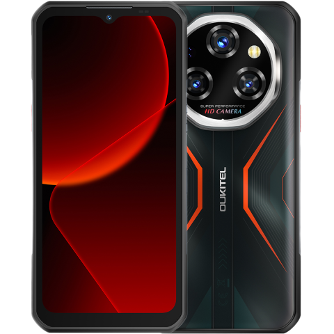Produse Oukitel - Telefon Oukitel WP55 Pro, 5G, Dual SIM, 6.6" 120Hz, MTK Dimensity 7025, 16GB RAM, 512GB, NFC, Camera 108MP Night Vision, 11000mAh, Android 15, Orange