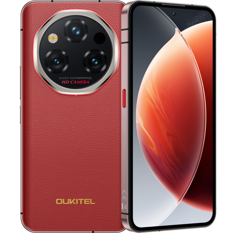 Telefoane & Tablete Oukitel - Telefon Oukitel WP210 5G Octa-Core Dimensity 8200 6.7" 120Hz AMOLED 512GB NFC IP68/IP69K Android 15 Red