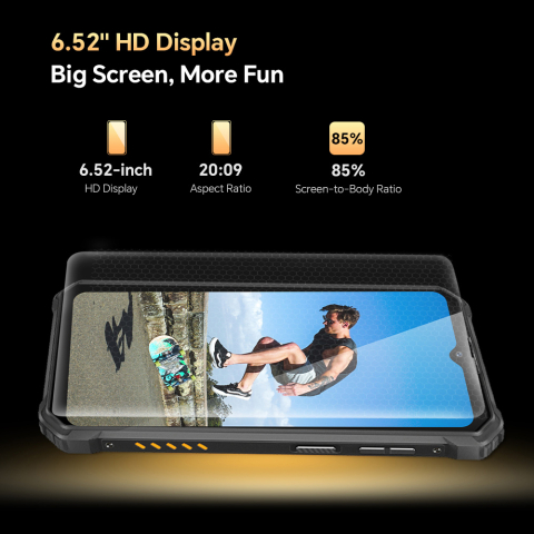 Telefon Oukitel WP23S, 4G, Dual SIM, 6.52-inch, Octa-Core T615, 4GB RAM, 64GB, NFC, 10600mAh, Android 13, Orange [5]