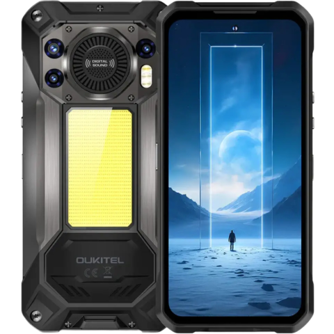 Produse Oukitel - Telefon Oukitel WP61, 5G, Dual SIM, 6.8" 120Hz, Dimensity 7025, 12GB RAM, 512GB, NFC, 108MP Night Vision, 20000mAh, Android 16, Black