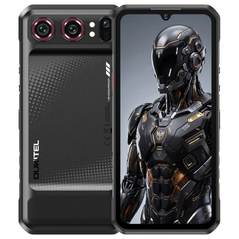 Produse Oukitel - Telefon Oukitel WP68 Air, 5G, Dual SIM,6.88" HD+ 120Hz, MTK Dimensity 7025, 12GB RAM, 512GB, NFC, Camera 64MP, Android 16, Black