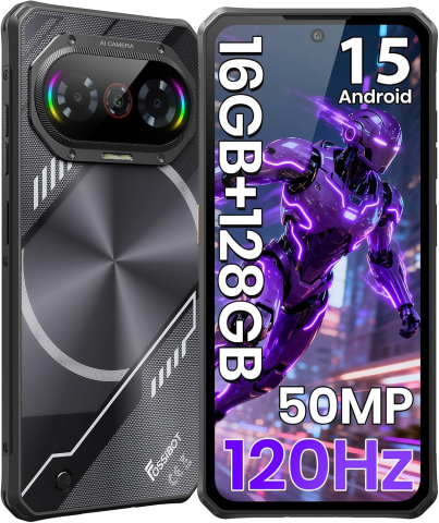 ALTI PRODUCATORI - Telefon rezistent Fossibot F114, 4G, Dual SIM, 6.75", 128GB, NFC, RGB Light, GPS, Android 15