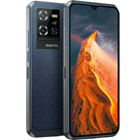 ALTI PRODUCATORI - Telefon rezistent Oukitel WP50, 5G, Dual SIM, 6.6-inch, 16GB RAM, 256GB, NFC, Amprenta, Android 14, Blue