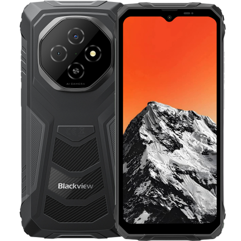Blackview Products - Blackview FORT 1, 4G, Dual SIM, 6.56" 90Hz, 6GB RAM, 256GB, NFC, 10000mAh, Android 15, Black