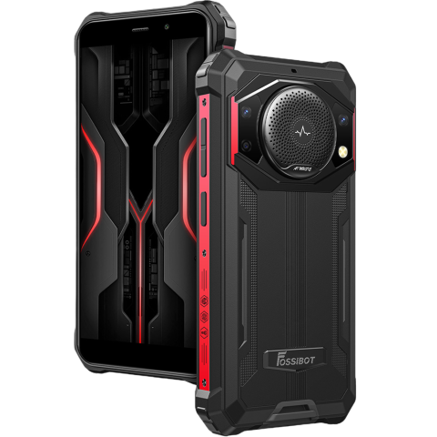 Produse Fossibot - Telefon rugged Fossibot F101P, 4G, 5.45-inch, Helio P22, 4GB RAM, 64GB, 10600mAh, Android 13, Red