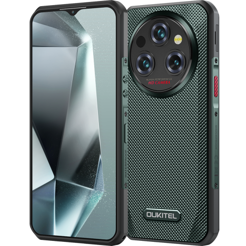 Telefon Oukitel WP35, 5G, Dual SIM, 6.6" 2K, MTK Dimensity 6100 Plus, 8GB RAM, 256GB, NFC, 11000mAh, Android 14, Green [1]