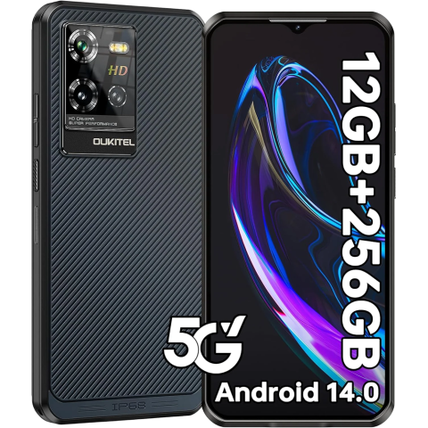 Telefoane Mobile Oukitel - Telefon rugged Oukitel WP50 5G Dual SIM 256GB NFC Android 14 Blue