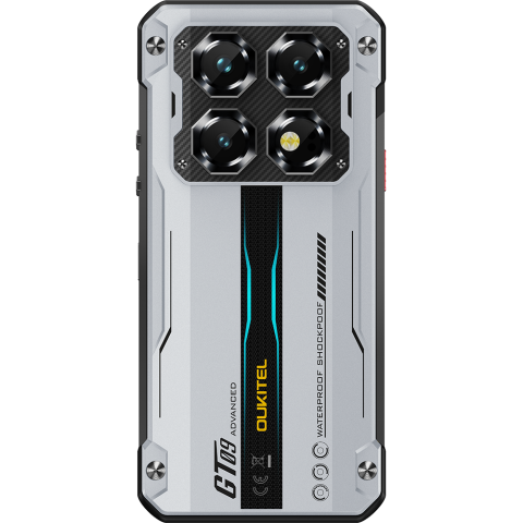 Telefon rugged Oukitel WP60, 5G, 7.2" IPS 120Hz, Dimensity 7025, 8GB RAM, 256GB, NFC, Android 15, Silver [3]