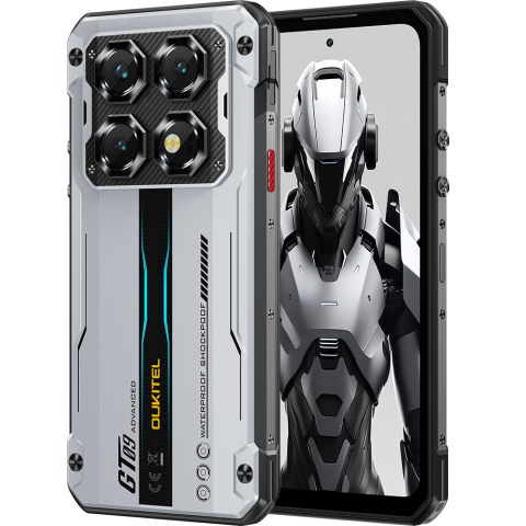 Telefoane Mobile Oukitel - Telefon rugged Oukitel WP60, 5G, 7.2" IPS 120Hz, Dimensity 7025, 8GB RAM, 256GB, NFC, Android 15, Silver