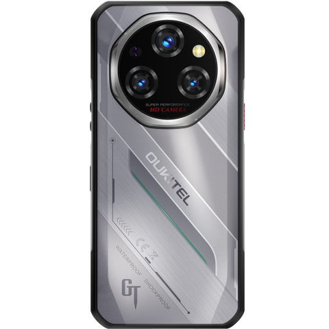 Telefon rugged Oukitel WP62, 5G, 6.6" IPS 120Hz, Dimensity 7025, 12GB RAM, 512GB, NFC, 11000mAh, Android 15, Silver [6]