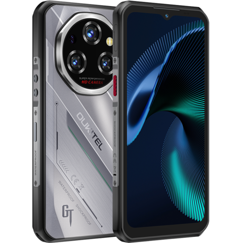 Telefoane Mobile Oukitel - Telefon rugged Oukitel WP62, 5G, 6.6" IPS 120Hz, Dimensity 7025, 12GB RAM, 512GB, NFC, 11000mAh, Android 16, Silver