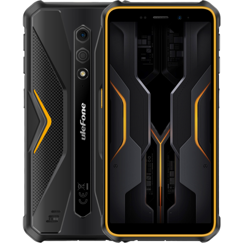 Telefoane Mobile Ulefone - Telefon Ulefone Armor X12 Pro, 4G, Dual SIM 5.45" HD, Octa-Core Helio G36, 4GB RAM, 64GB, NFC, Android 14, Orange
