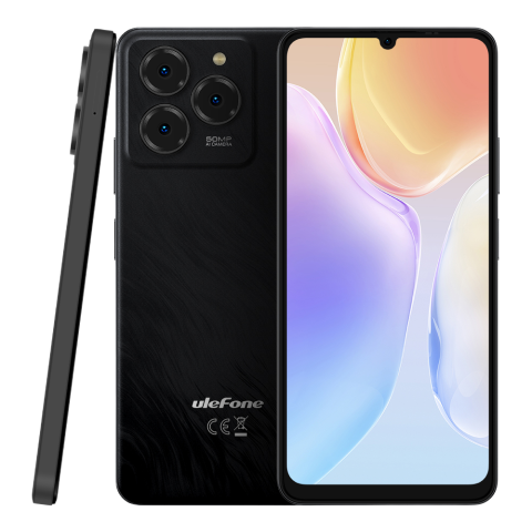 Ulefone Note 20 Pro, 4G, 6.75" HD+ 90Hz, 8-Core T606, 4GB RAM, 256GB, 50MP, 6000mAh, Android 14, Satin Black [7]