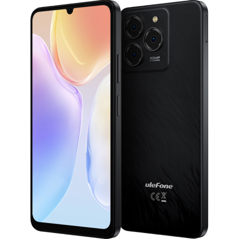 Ulefone Note 20 Pro, 4G, 6.75" HD+ 90Hz, 8-Core T606, 4GB RAM, 256GB, 50MP, 6000mAh, Android 14, Satin Black [1]