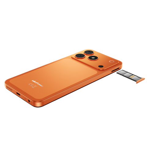 Ulefone Note 23, 4G, Dual SIM, 6.56" 90Hz, Octa-Core T7100, 3GB RAM + 32GB, GPS, Camera 8MP + 5MP, Face Unlock, 5000mAh, Android 16 Go, Orange [12]
