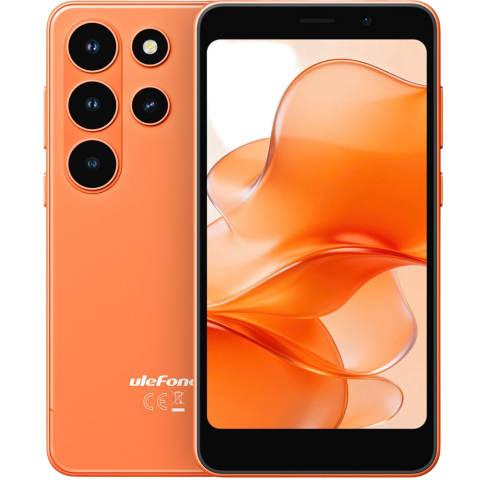 Telefoane Mobile Ulefone - Telefon Ulefone Note 22, 4G, Dual SIM, 5" HD , Octa-Core T7100, 32GB, GPS, Face Unlock, 3000mAh, Android 16 Go, Orange