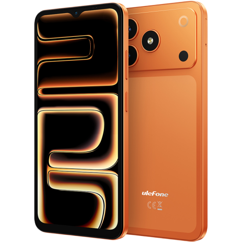 Ulefone Note 23, 4G, Dual SIM, 6.56" 90Hz, Octa-Core T7100, 3GB RAM + 32GB, GPS, Camera 8MP + 5MP, Face Unlock, 5000mAh, Android 16 Go, Orange [1]