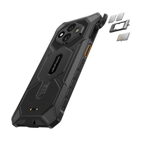Telefon rugged Ulefone RugKing 3 Pro 4G, Octa-Core T7250, 8GB RAM, 128GB, 6.56" HD+, NFC, Android 15, Black [6]