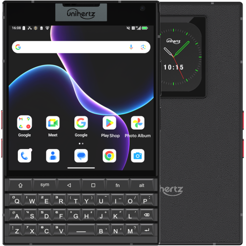 Unihertz Titan 2, 5G, Tastatura QWERTY, Display Touchscreen 4.5" + 2", Dimensity 7300, 12GB RAM, 512GB, NFC, 5050mAh, Android 16 [1]