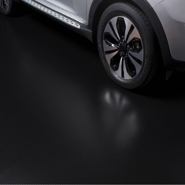 Covor Antiderapant din Cauciuc, Linoleum din Cauciuc pentru Protectie Podea Auto - model STRIURI FINE [2]