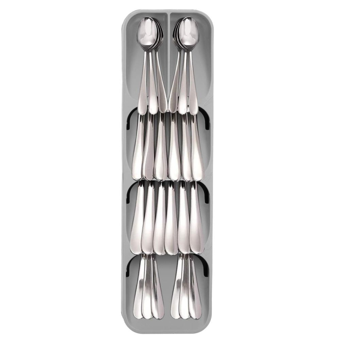 Organizator tacamuri sertar, 5 compartimente, 40x11x5,5cm, gri [9]