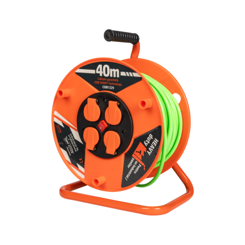 Prelungitor rola cu tambur 3x2.5mm², 40 m, 4 prize Schuko - COBI SMART® [4]