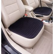 Set 3 piese, protectii scaune si bancheta auto, universale, confortabile, din material textil, culoare Neagra [3]