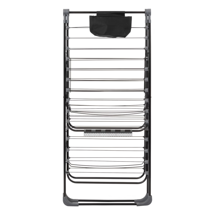Suport rufe pliabil Atmosphera Mojave cu aripi, otel, 125x60x160 cm, gri [5]