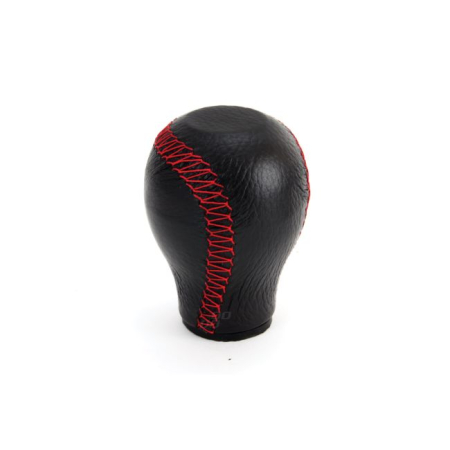 Accesorii auto - Nuca schimbator de viteza din piele cu cusatura rosie