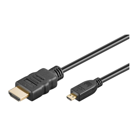Gadgeturi electronice - Cablu v2.0 MICRO HDMI - HDMI 2m 4K 60HZ Ethernet GOOBAY