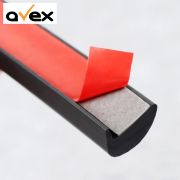 Set 4 buc. ornament protectie aripa din cauciuc culoare neagra [2]