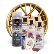 Auto & Iluminat - Kit complet reparatie si vopsire jante culoare Auriu Metalic, V4